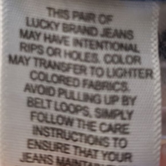 Lucky Brand Jeans Women's Hayden Crop Medium Mid Rise Denim Tapered Raw Hem 4/27 - Picture 13 of 13